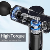 Massage gun in stylish gift packaging, perfect for Valentine's Day or relaxation gifts
