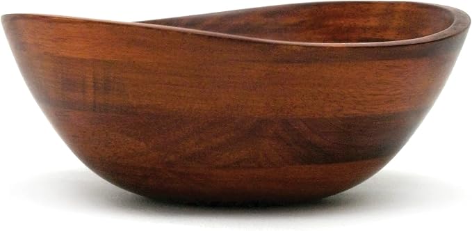 Matte wooden serving bowl for fresh fruit
