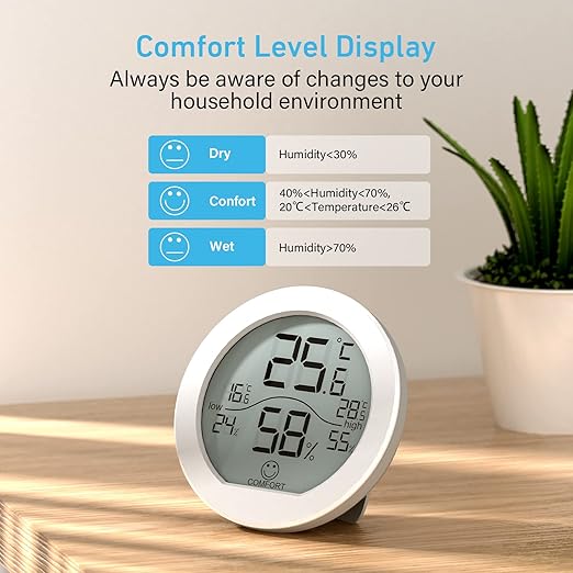 Hygrometer thermometer with max and min record function