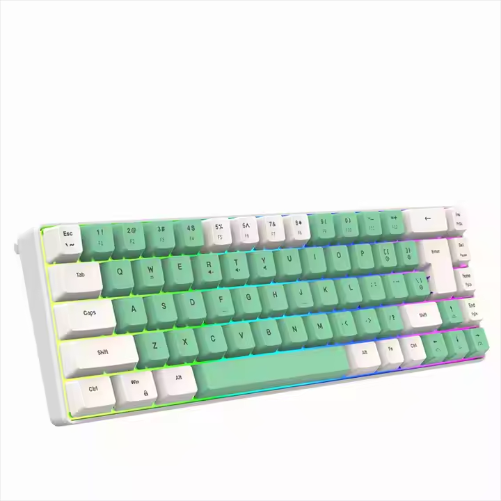 Wired keyboard with responsive mechanical-feel keys