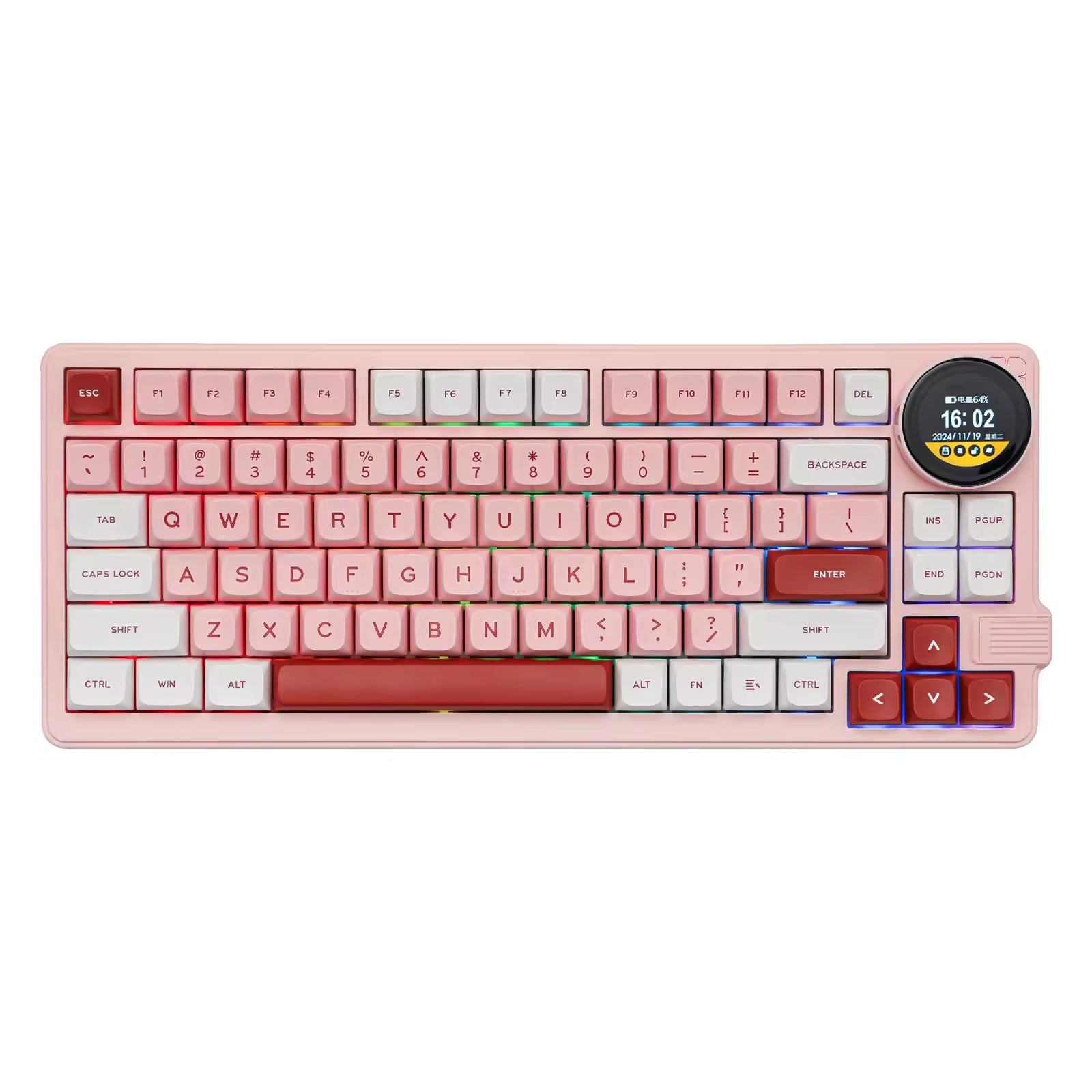 Mechanical Keyboard Featuring Adjustable RGB Backlighting