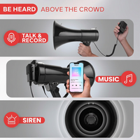 Megaphone Speaker Built in Siren Emergency Alert