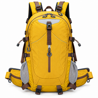 Front view of a men's travel rucksack showing its overall shape and design.