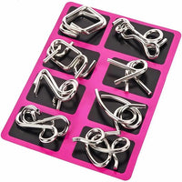 Mental Challenge Puzzles – 24 Metal Wire Disentanglement & Interlock Puzzles for Kids and Adults
