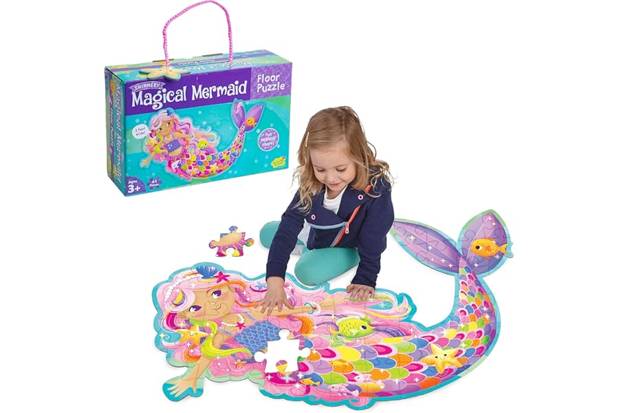 Mermaid Floor Puzzle For Kids Jumbo Jigsaw Puzzle