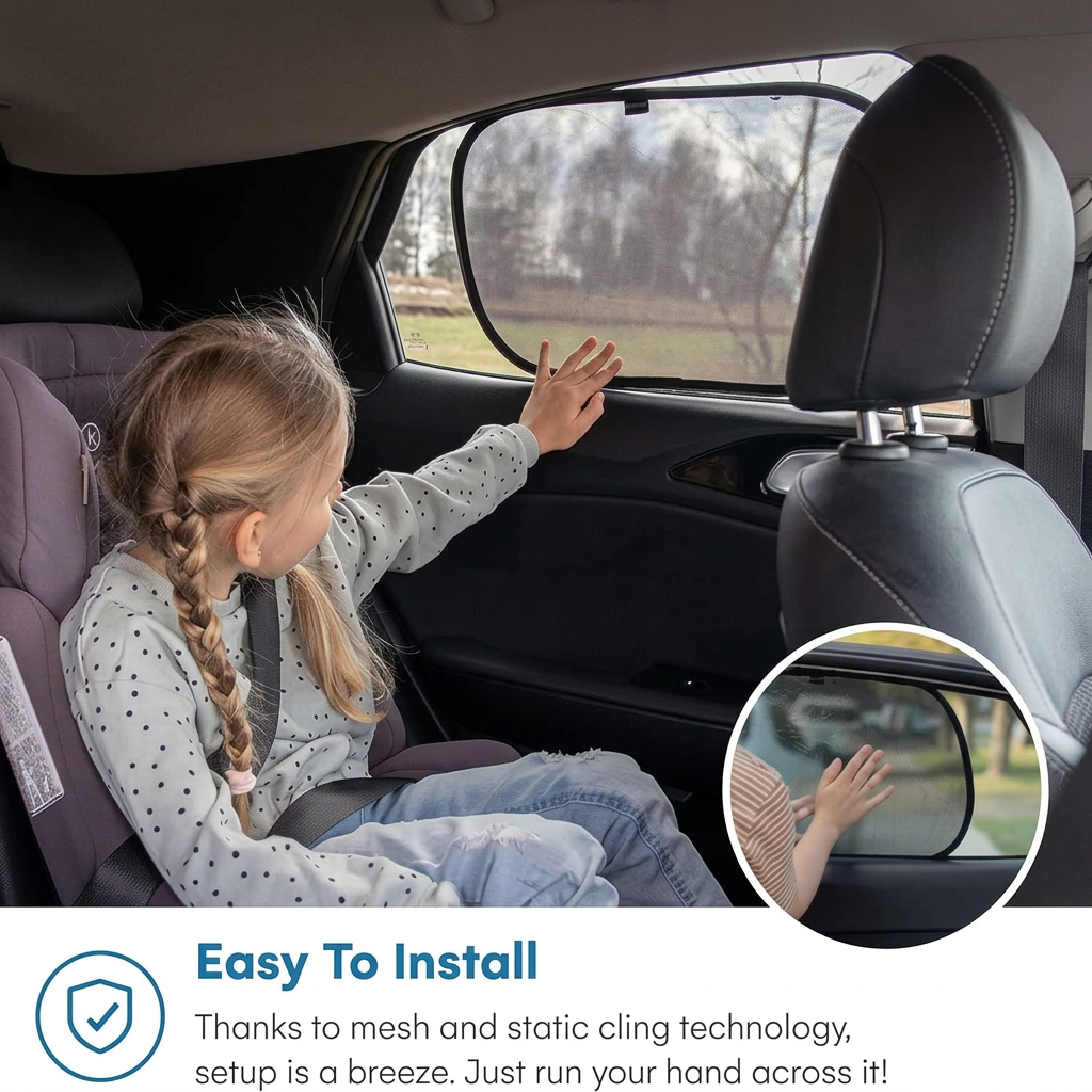 baby car sun shade for side window heat protection