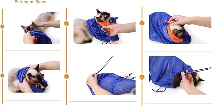 Side view of a lightweight mesh pet care bag