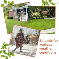 Metal Bird Bath for Outdoors Suitable for Garden and Backyard Birds