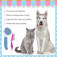 metal comb pet grooming tool for long short hair pets