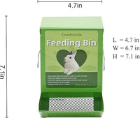 Close-up of the fitted lid on a small pet feeder
