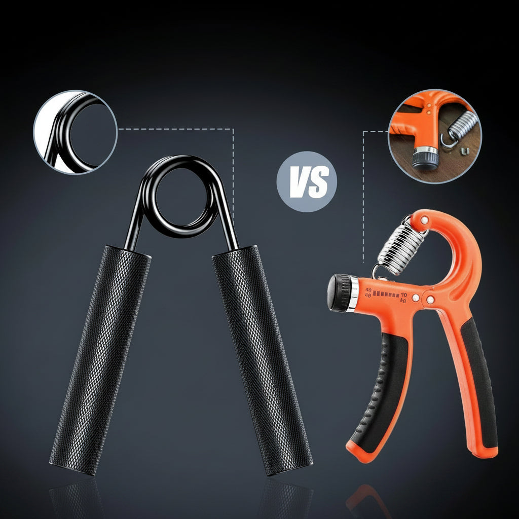 Metal hand gripper set with different resistance levels