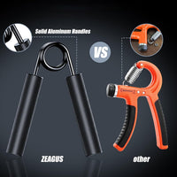 Metal hand gripper set with different resistance levels