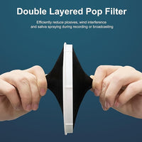2-Layered Pop Filter Microphone Isolation Ball for Effective Noise Reduction and Clear Audio Recordings.
