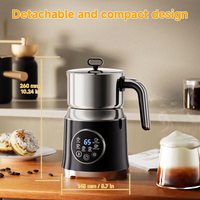Electric milk foam maker for coffee and milk-based beverages