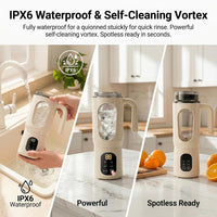 Mini portable blender for fruit drinks and mixed beverages