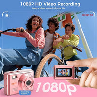 Small digital camera 1080P video recording feature