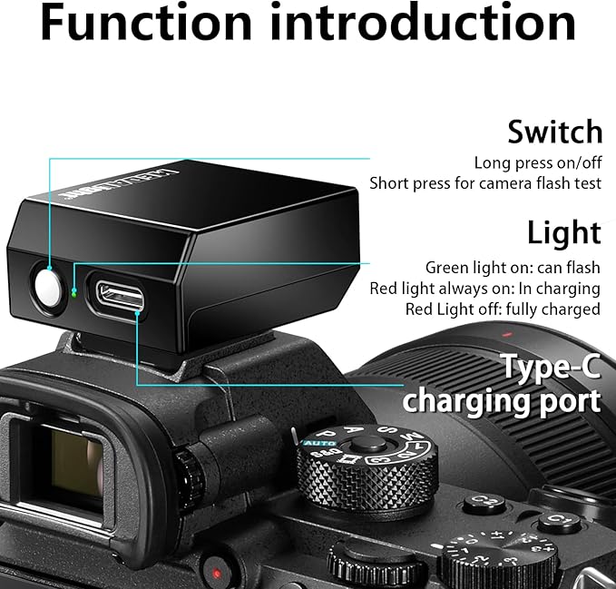 mini camera flash compatible with Ricoh GR3 GR3X compact cameras