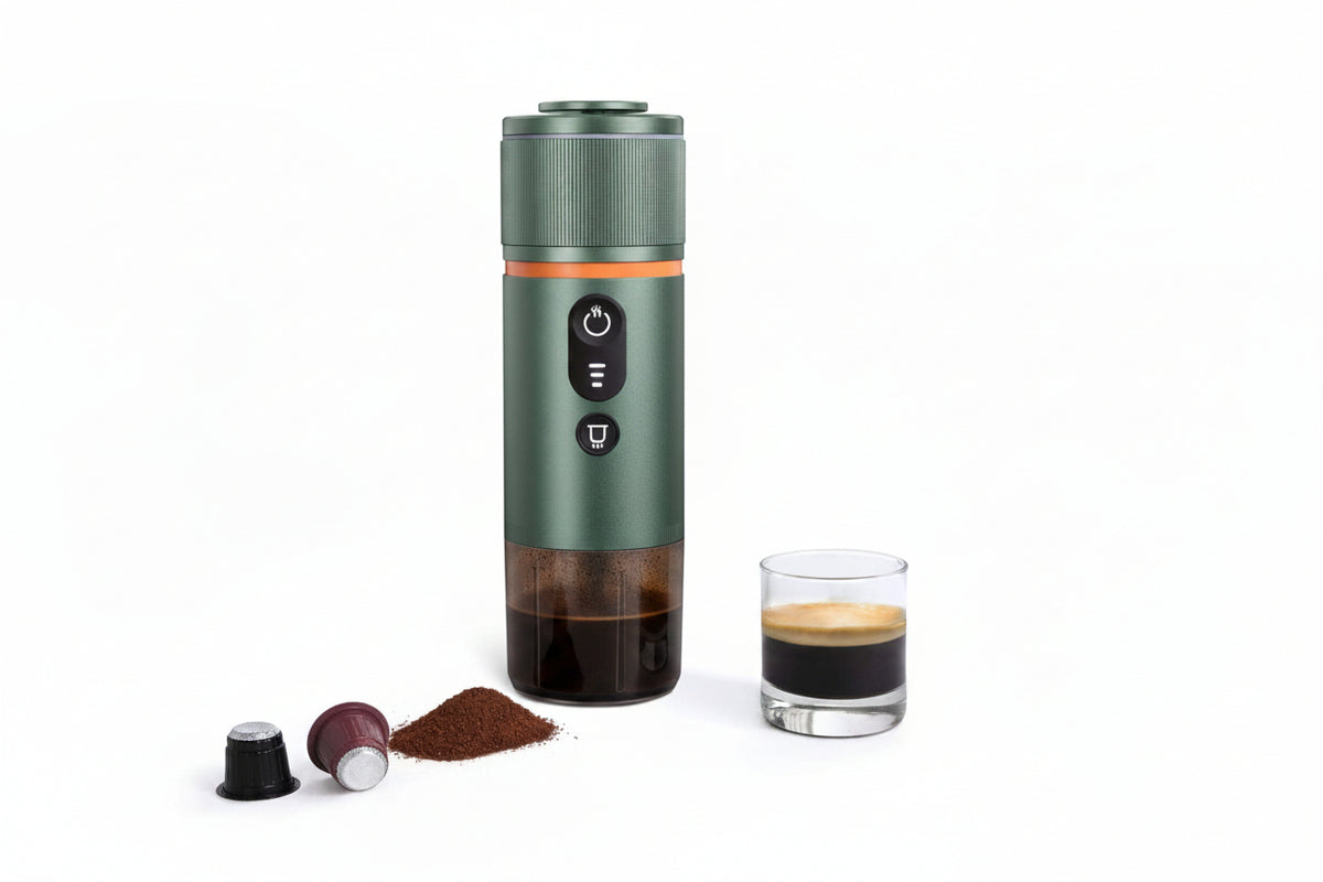 Compact mini electric coffee machine for everyday use