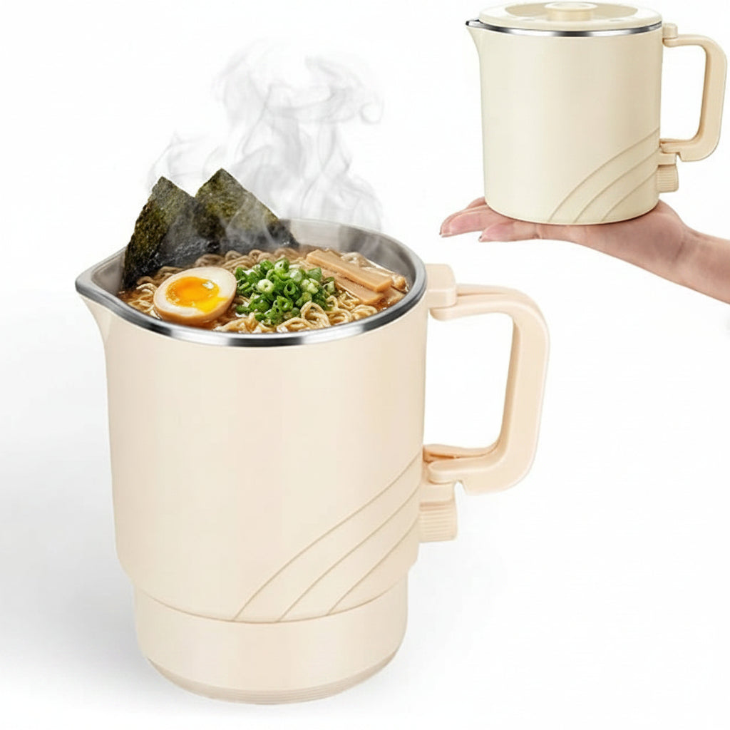 Mini electric hot pot with compact countertop design