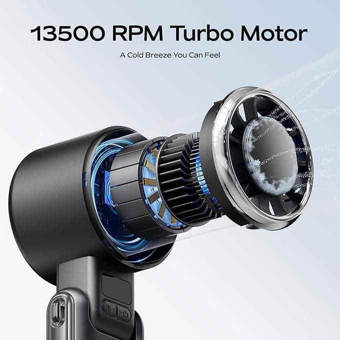 USB rechargeable mini fan for travel and everyday use