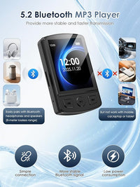Mini music player with earphones included