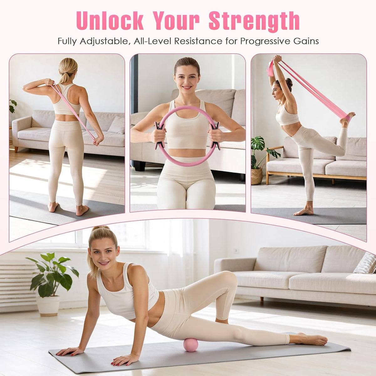 Small Pilates exercise ball suitable for balance, stability and core training activities.
