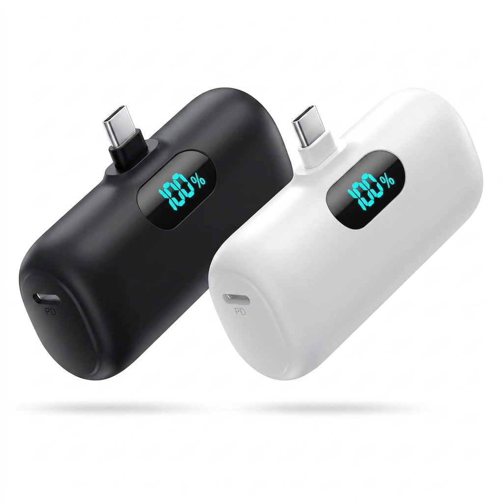 Mini portable charger 5000mAh 2 pack for smartphone charging