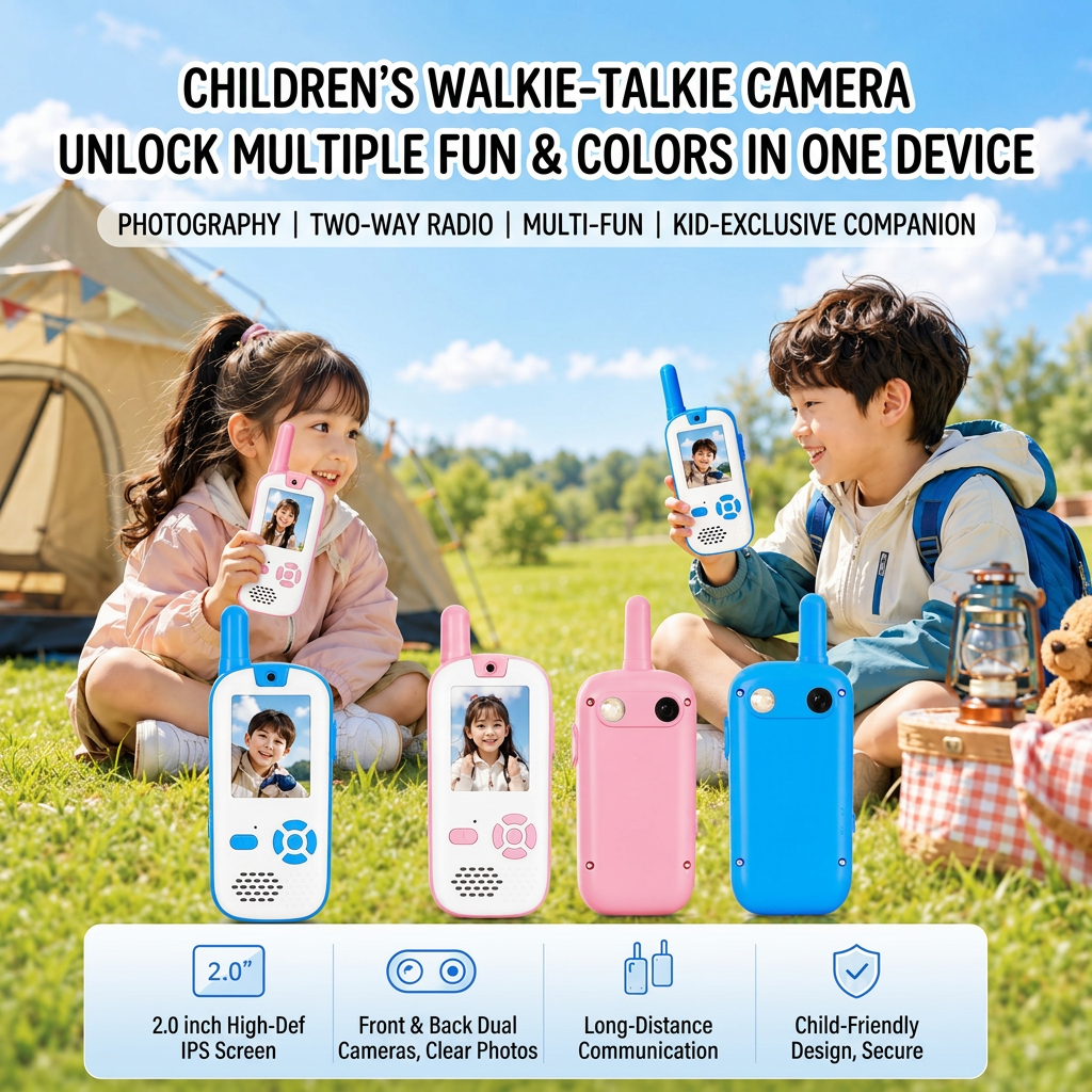 Mini video walkie talkie with portable design