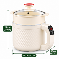 compact electric rice cooker for small kitchen