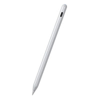 Front view of a mint blue active stylus pen with a slim aluminium body