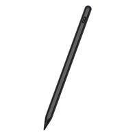 Side view of a mint blue touchscreen stylus with magnetic attachment design