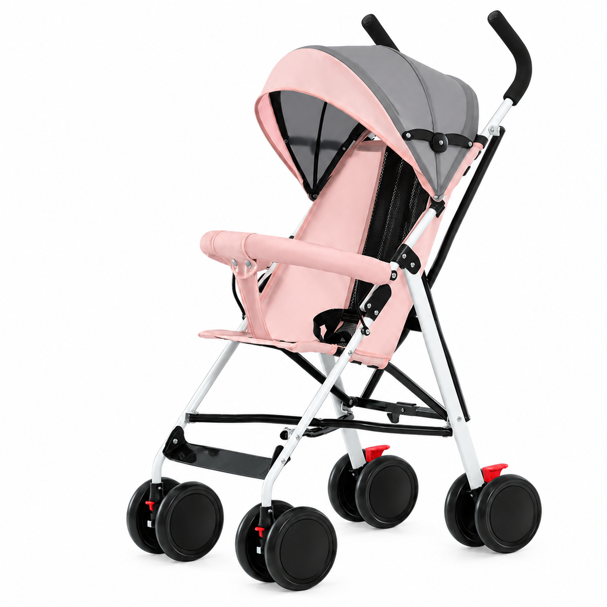 Mint compact folding pushchair with lightweight frame and adjustable canopy