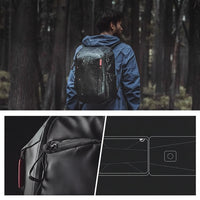 Mirrorless camera storage backpack with space for lenses and accessories