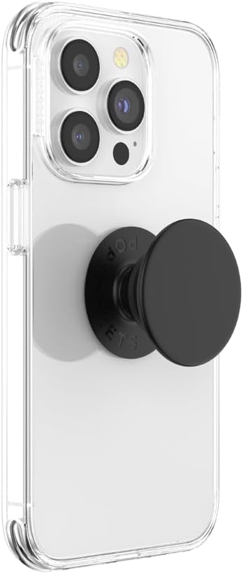 Mobile phone stand grip black for video watching