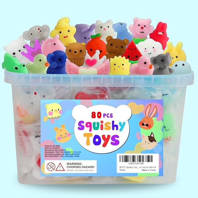 Mochi squishy toys 80 pack kawaii sensory toys for kids