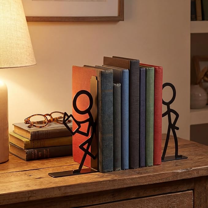 Modern Metal Book Supports For Office Desk And Home Library Decor