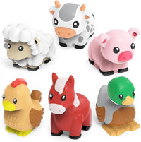 Mold Free Bath Toys 6 Pack with Sealed No Hole Design for Babies and Toddlers