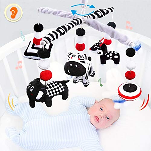 Monochrome baby cot mobile for modern nursery decoration