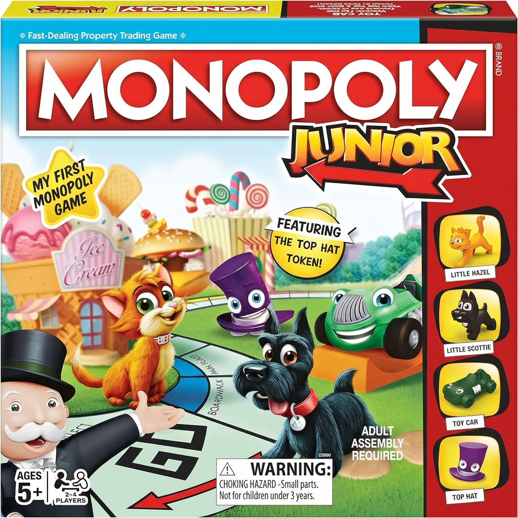 Monopoly Junior game for teaching money skills to kids