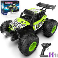 Monster truck remote control car for racing and all terrain play
