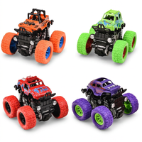 Monster truck toys 4 pack for kids pull back cars