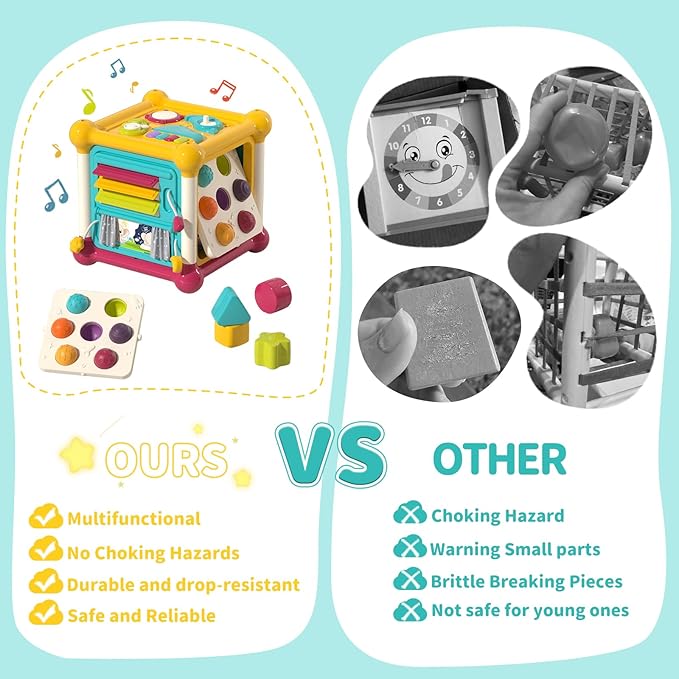 Montessori-Inspired Activity Cube for Toddlers