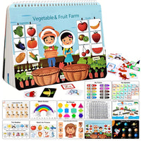 Montessori Busy book for toddlers Sensory Learning activity binder for kids