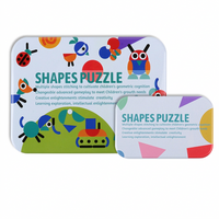 Montessori pattern blocks learning toy educational puzzle for kids