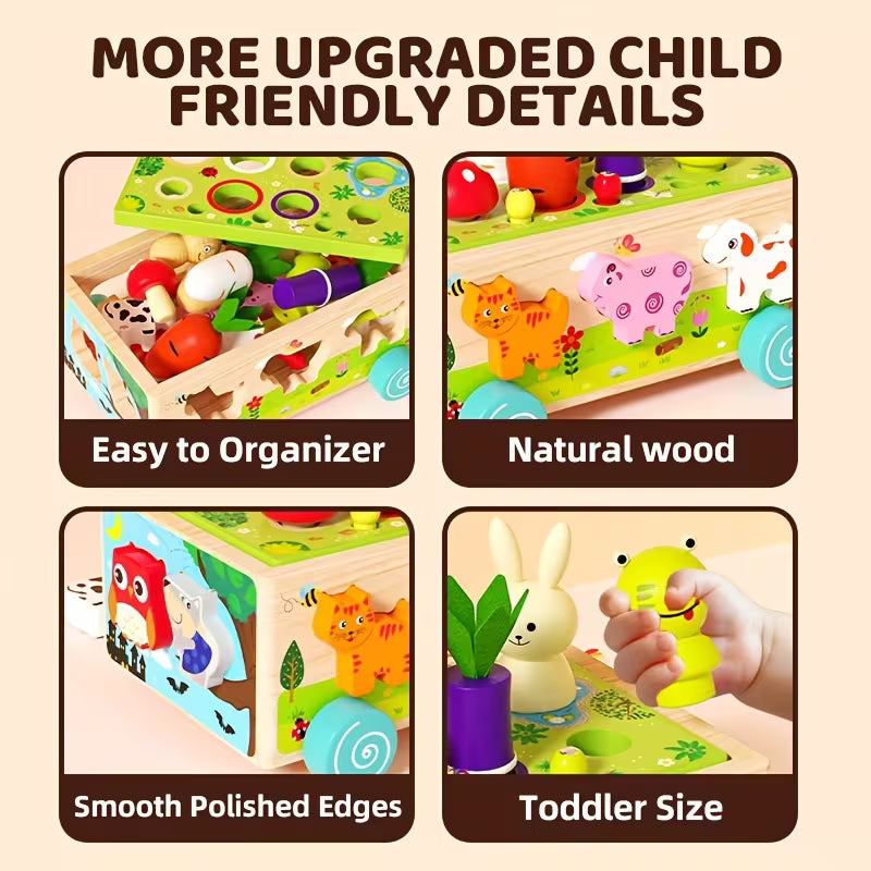 Motor skills toy from 1 year for hand-eye coordination