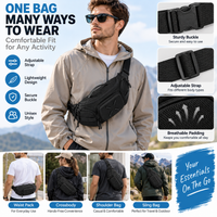 Motorcycle riding waist bag for personal essentials