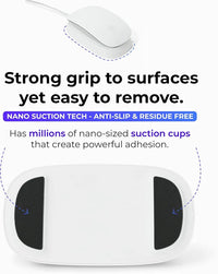 Compact mouse stand for desktop organization