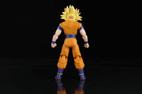 Movable warrior model ornaments with handmade-style details for shelf display