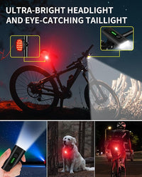 MTB bike light set for trail and night riding