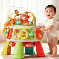 Multi-activity learning toy for baby sitting and standing play